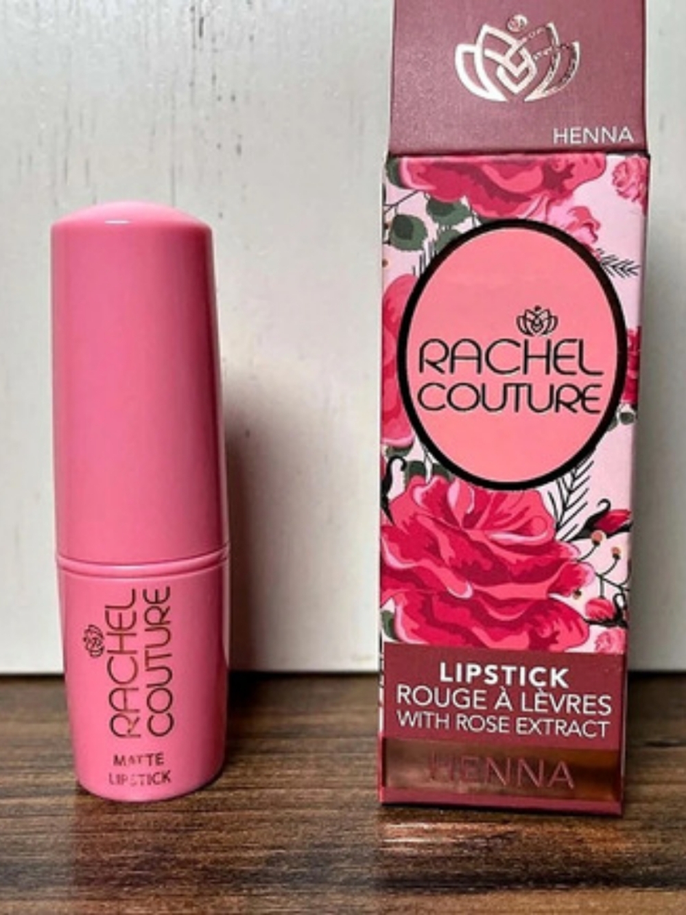 Rachel Couture Lipstick Color Henna New